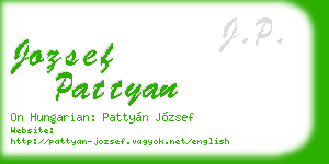 jozsef pattyan business card