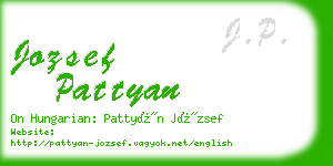 jozsef pattyan business card